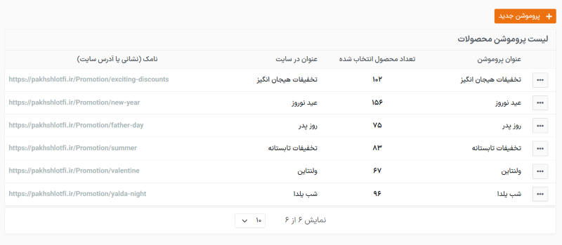 پروموشن‌ها